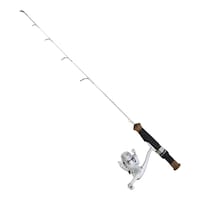 HT Iceberg Spinning Ice Fishing Combo with Lightweight Handle, Medium, 27-in