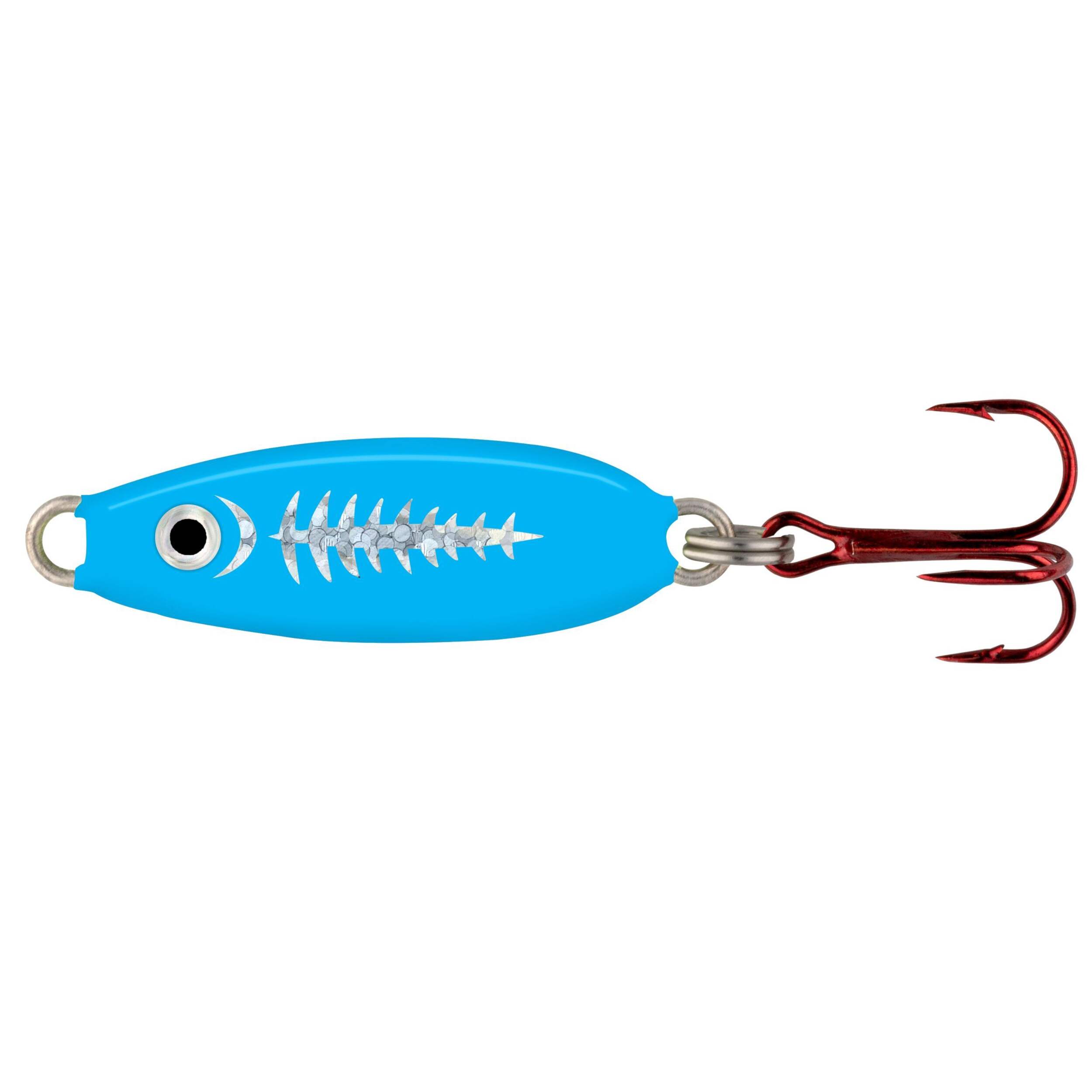 Northland Forage Minnow Spoon, Super-Glo Exo Blue, 1/4-oz Front_Flat