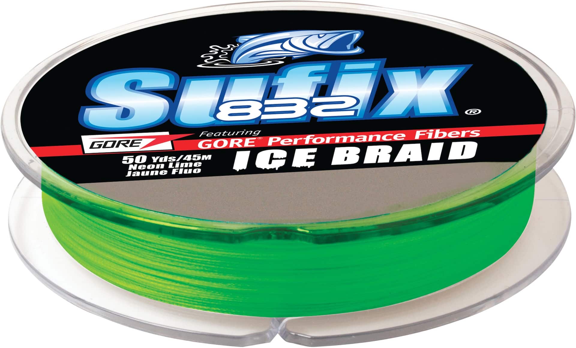 Sufix 100 Yard Advance Ice Monofilament Fishing Line - 2 lb. Test - Neon  Lime