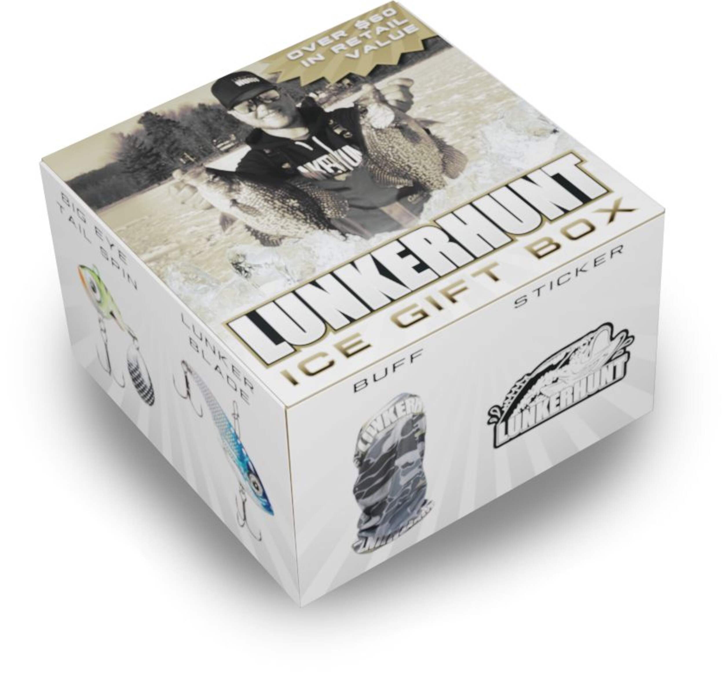Lunkerhunt Ice Fishing Gift Box Overhead_Plunge