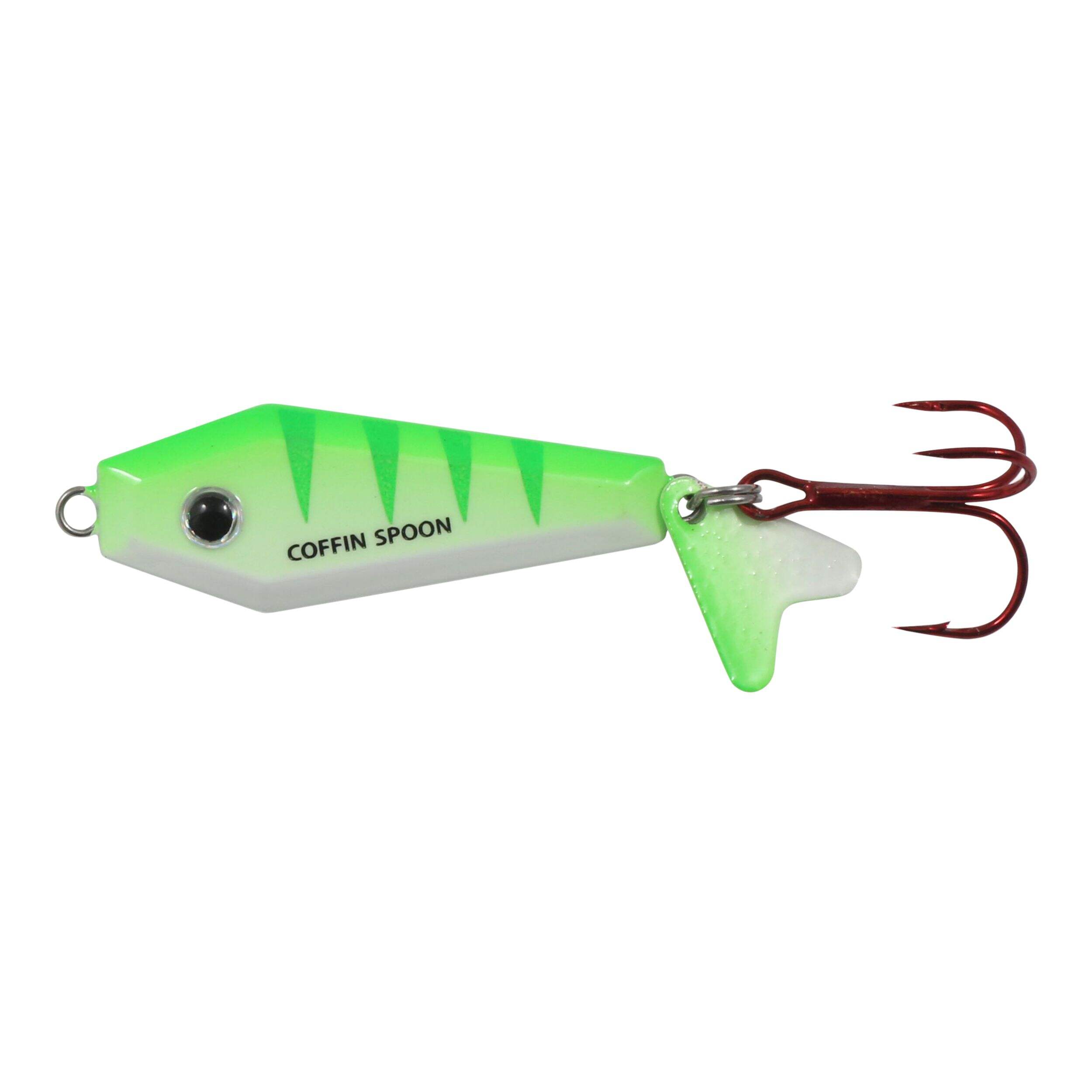 Northland Buck-Shot Coffin Spoon, UV Glo Perch, 3/8-oz Side_Left