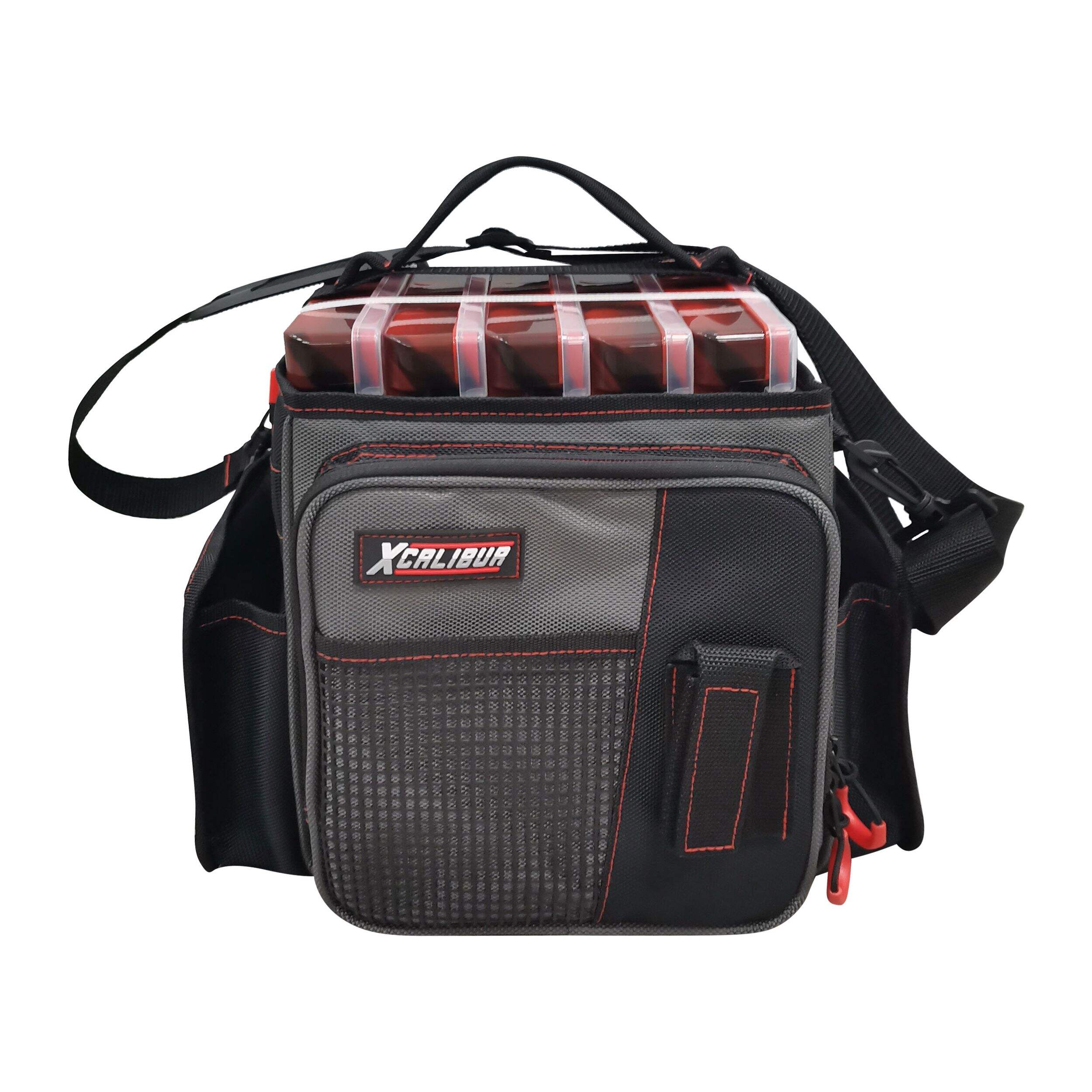 Excalibur Xcalibur 3600 Ice Fishing Tackle Bag, Black Front_Elevated