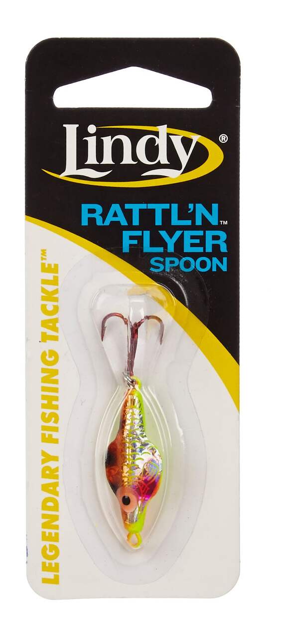 Lindy Ice Fishing Rattl'N Flyer Spoon, 3/16-oz