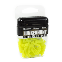 Lunkerhunt Ice Fishing Spade Grub Bait Jar, 9-g