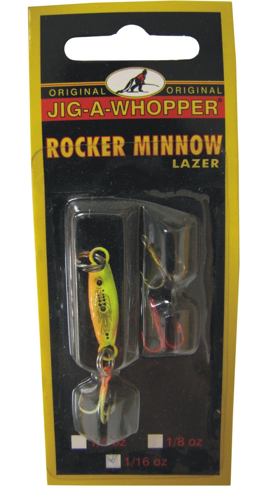 Jig Ice Fishing A Whopper Lazer Rocker Minnow, 1/4oz Canadian Tire