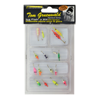 5 PCS Ice Fishing Jigs Kit - 4MM Winter Fishing Perch Hooks