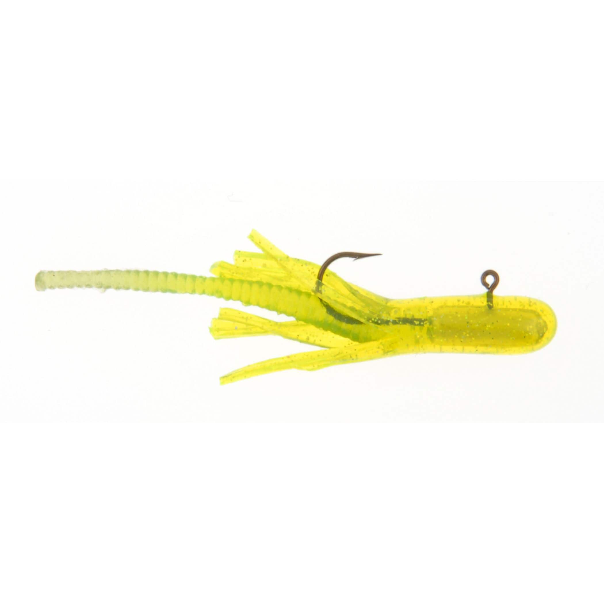 Big Bite Baits 1.5 Crappie Tube (32) Red/Chartreuse Sparkle