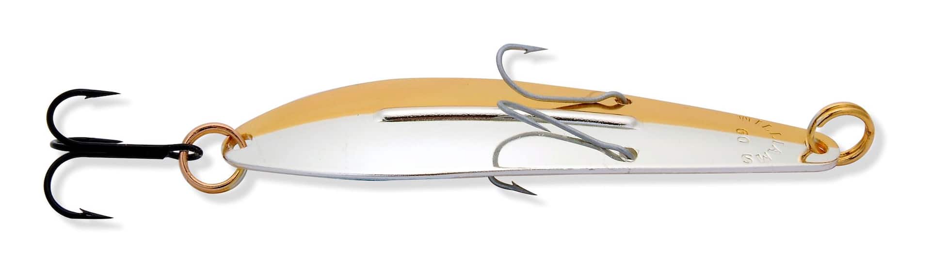 Williams Junior Ice Fishing Jig Lure, Gold/Silver, 1/2-oz