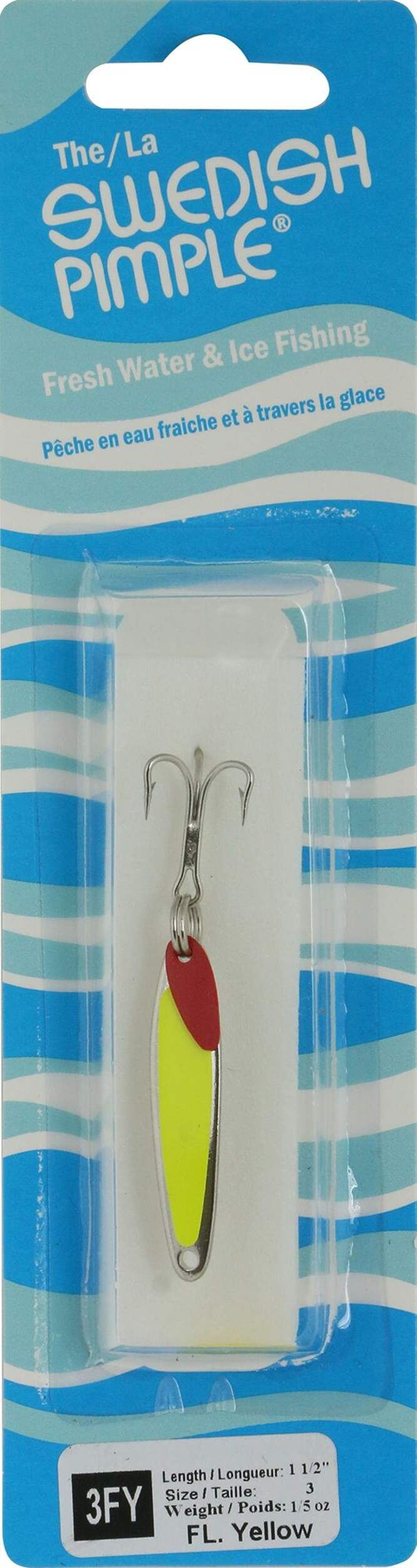 Swedish Ice Fishing Pimple Jig Lure, Front_Flat