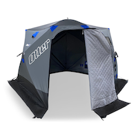 Rhino Otter Vortex Pro Lodge Thermal Ice Fishing Hub, Blue Front_Flat