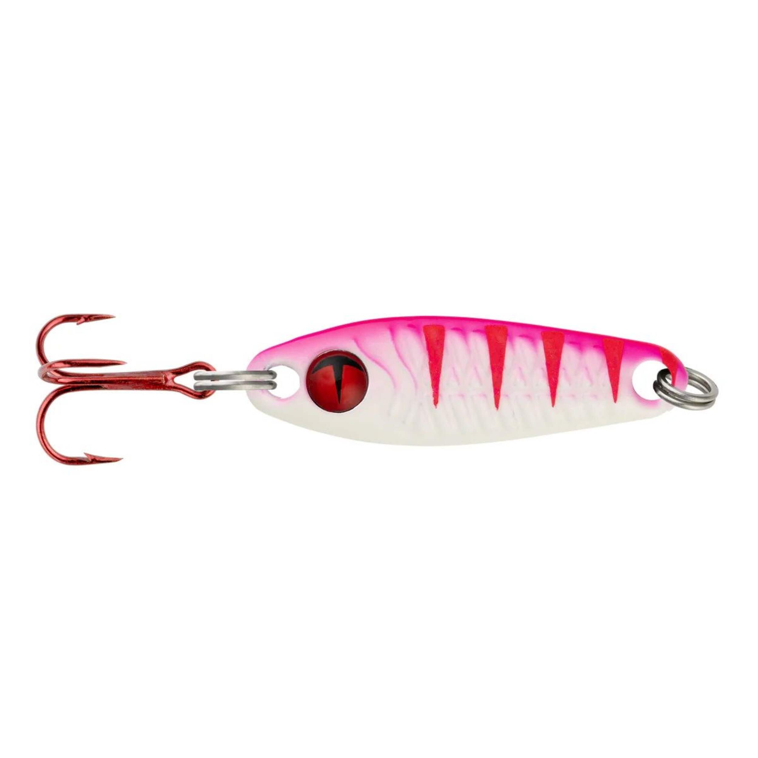 Cuiller Northland Buckshot en tungstène, UV Pink Tiger, 1/4 oz Side_Left