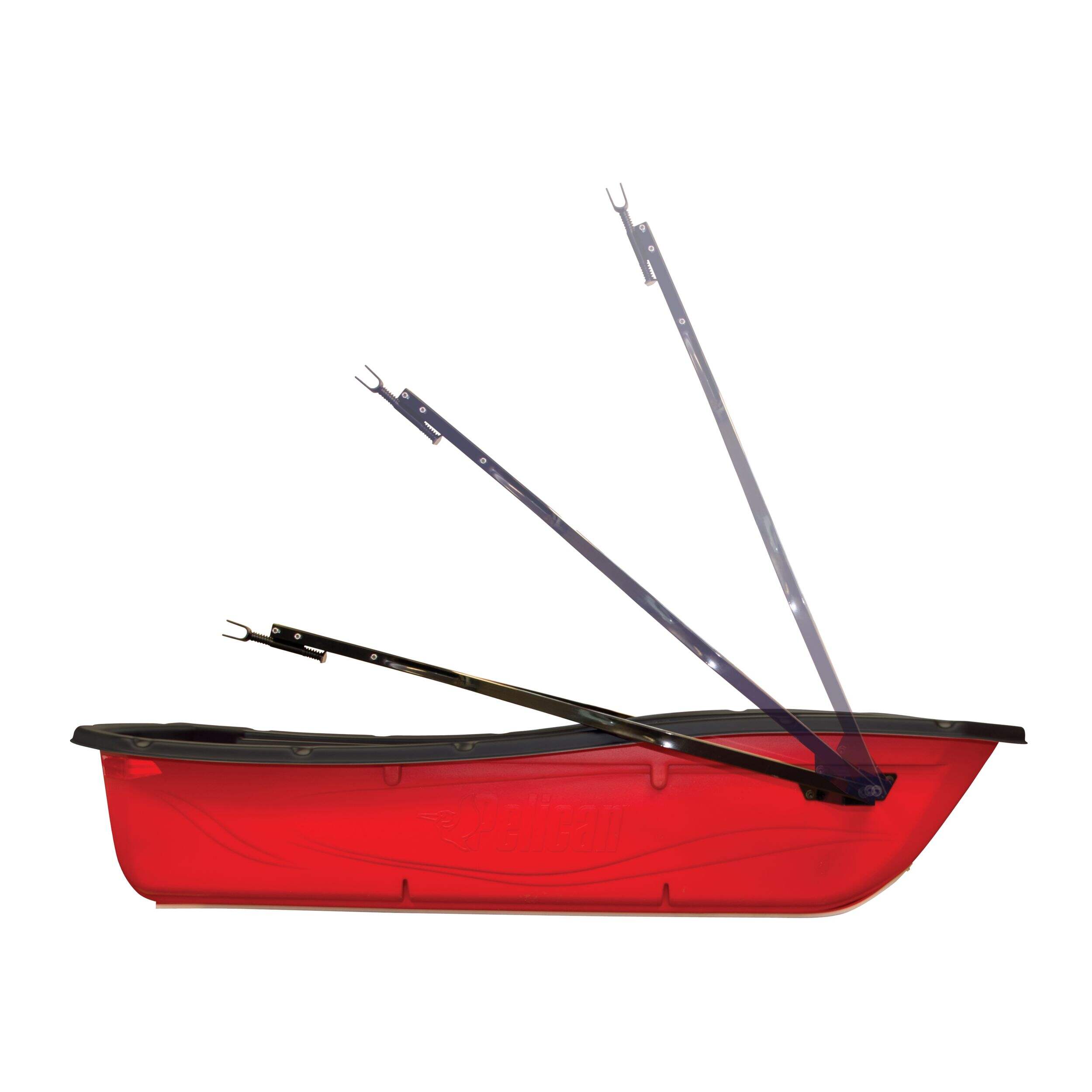 Pelican Foldaway Metal Tow Hitch for Trek Sport 82-94 Utility Sleds Side_Right