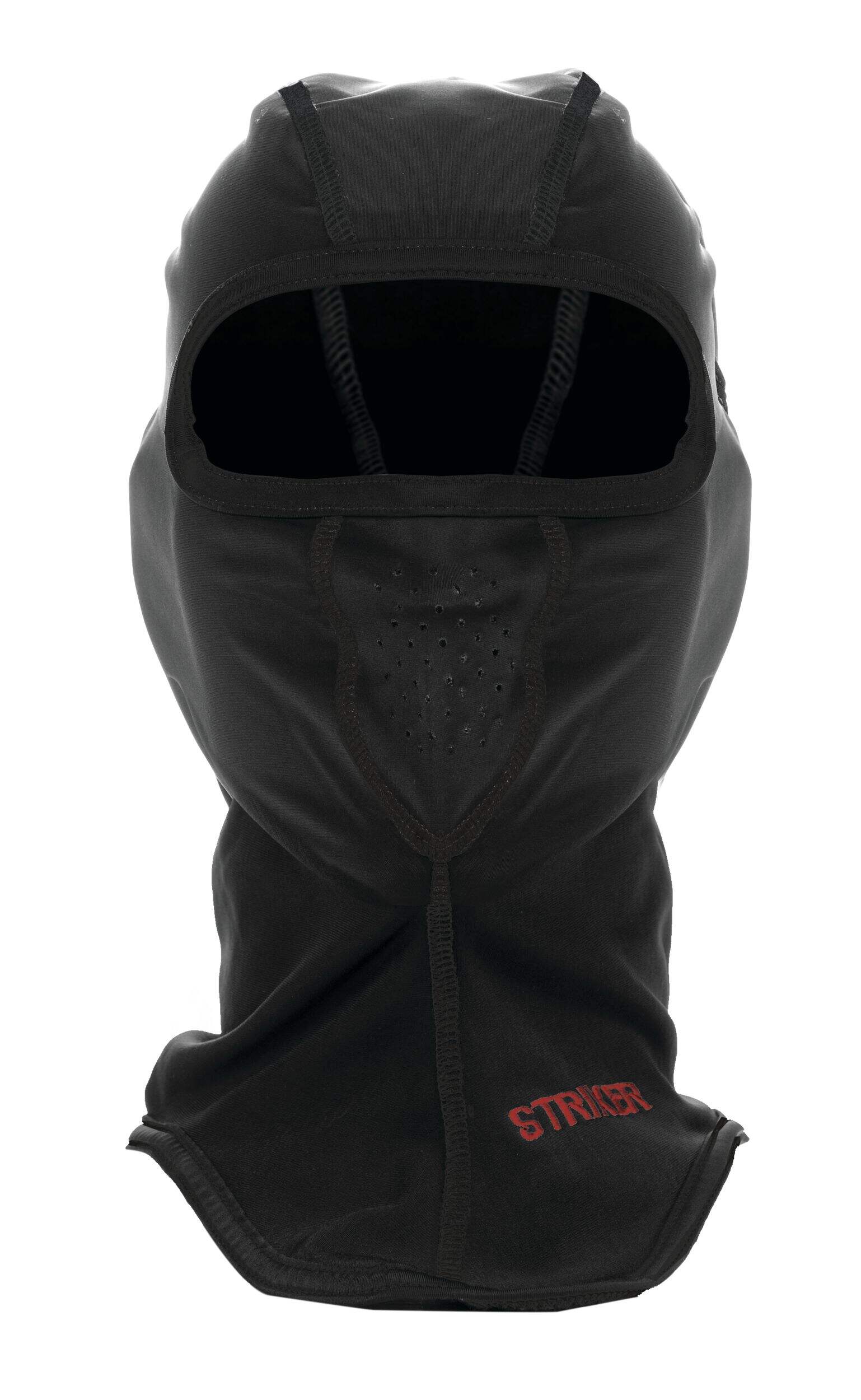 Striker SI Basic Balaclava Facemask, Black Front_Flat