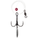 Montage VMC Bladed Predator, harnais simple fluocarbone, hameçon no 6 Front_Flat