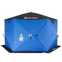 Clam C-890 Thermal 6-Sided Hub Shelter Front_Flat