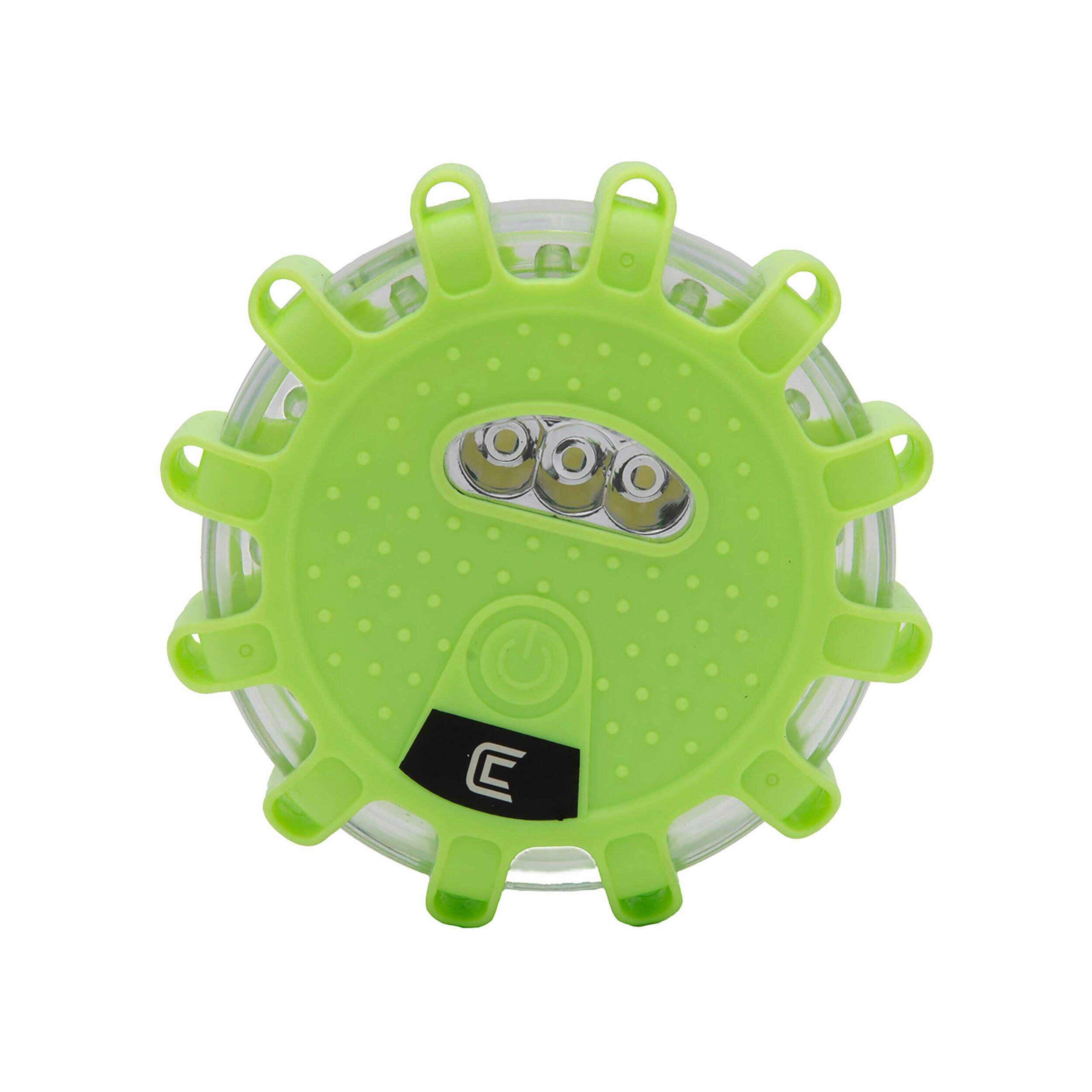 Clam Green Magnetic Beacon Light with 9 Modes, 2-pk Front_Flat