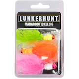 Lunkerhunt 1/16-oz Marabou Tickle Jig Kit, 3-pc, Assorted Colours Front_Flat