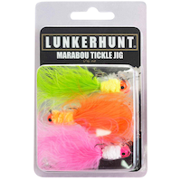 Lunkerhunt Marabou Ticklet Jig Kit, 1/16-oz, 3 Piece Front_Flat