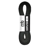 Moneysworth & Best Leather Shoe Laces for Deck Shoes/Crafts/Sports Equipment, 72-in, Black Overhead_Flat