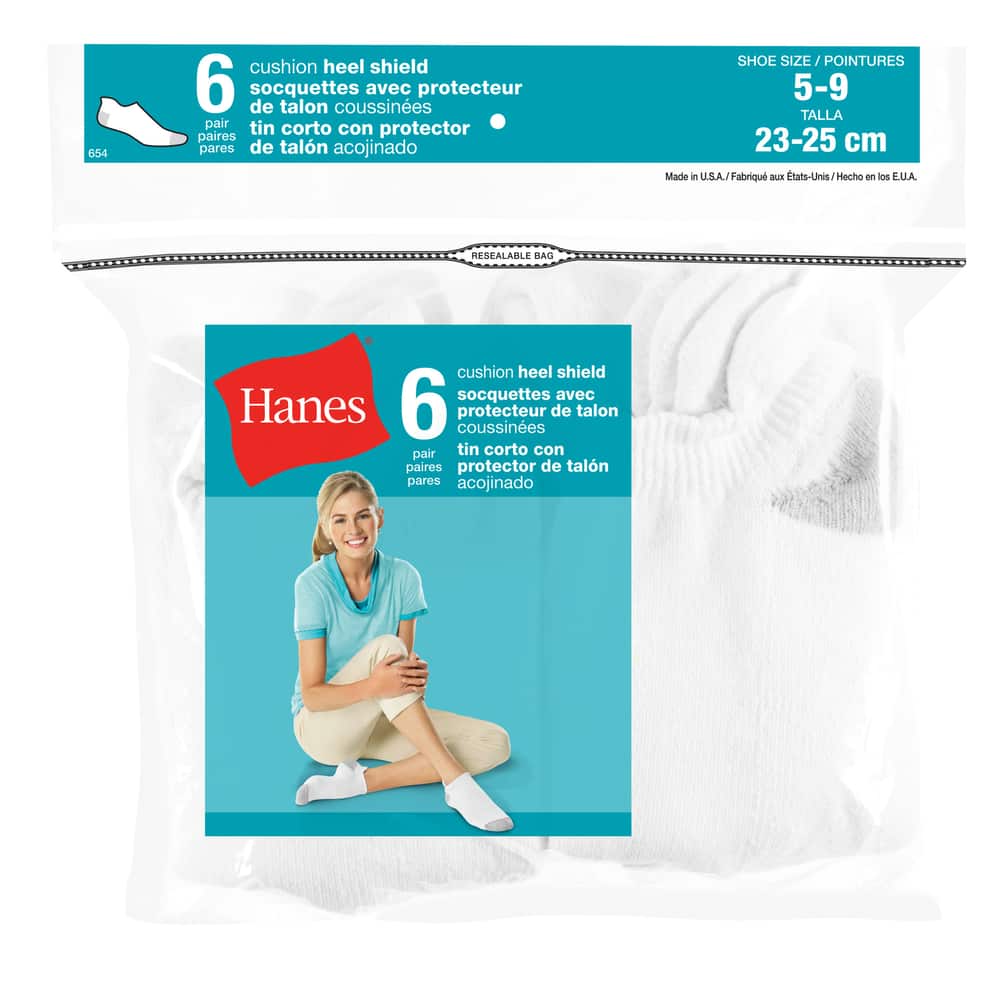 10-pair Pack Hanes baby-girls Heel Shield Socks 