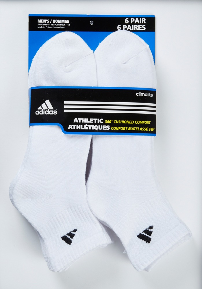 Adidas Men's Quarter Sock, 6pk Canadian Tire