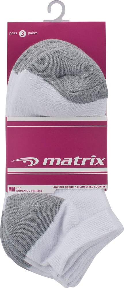 Matrix Women's Low Cut Sock, White