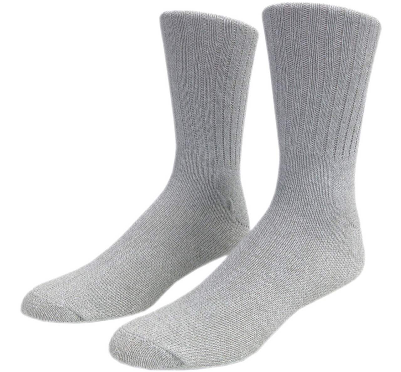 Outbound Men's Hiking Socks with Moisture-Wicking, Extra Cushioning, 2-pk,  Grey