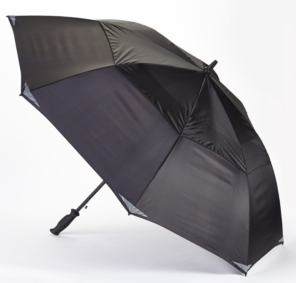 RainTech Auto Open DoubleCanopy Jumbo Umbrella, 60in, Assorted