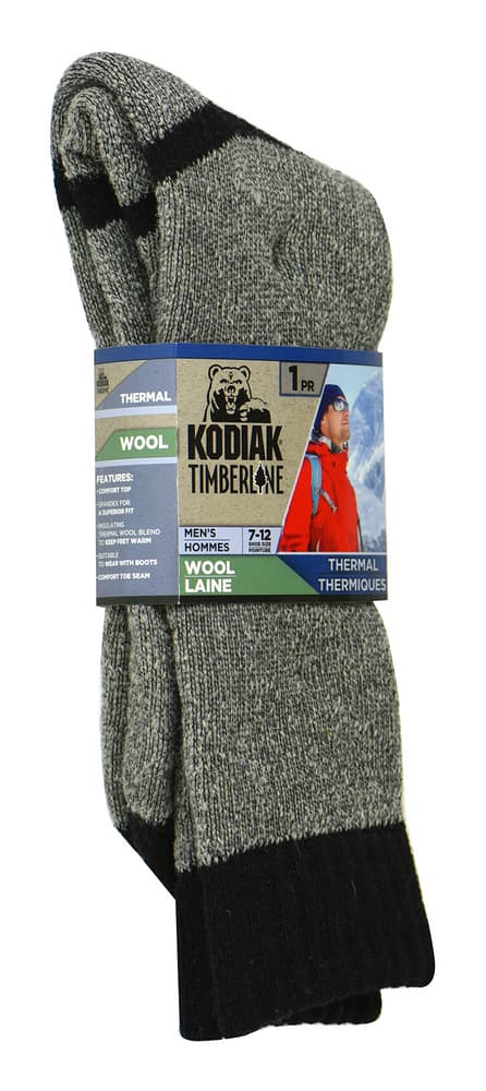 Kodiak Thermal Wool Work Socks, Grey, 1-pk | Canadian Tire