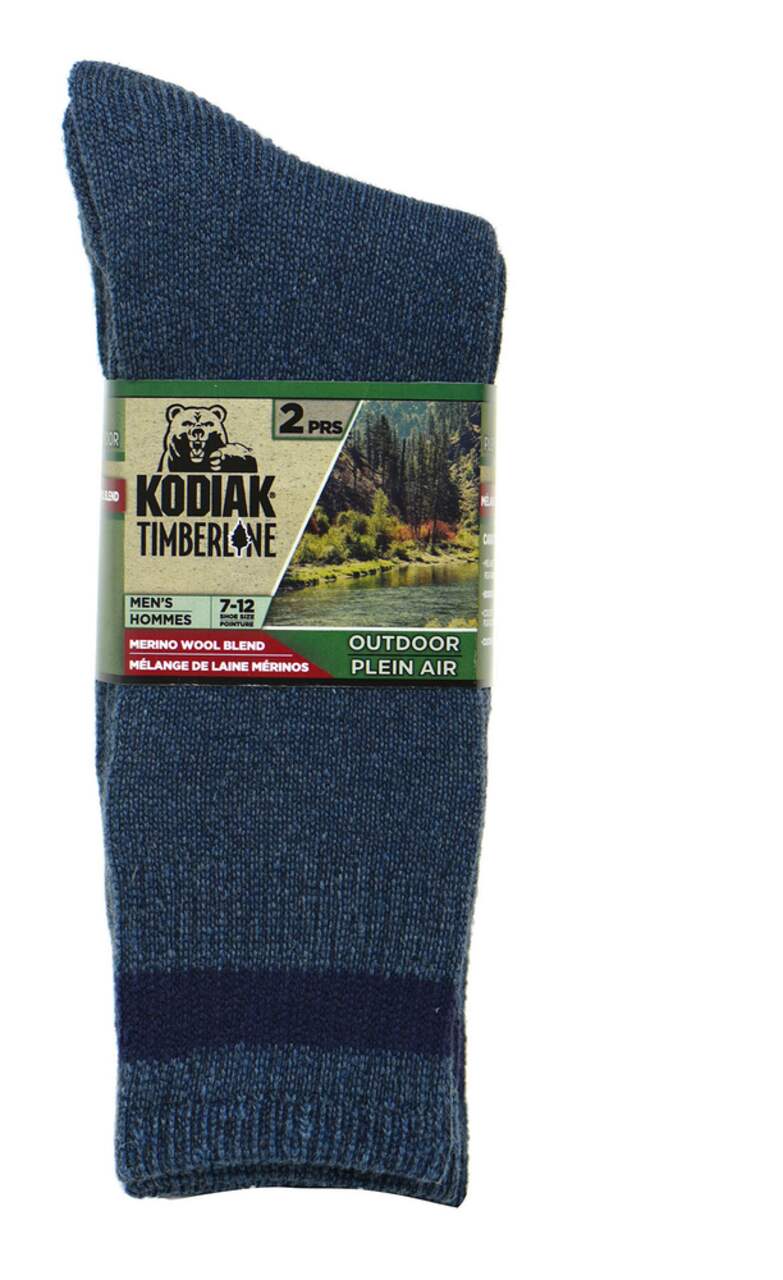 Chaussettes isothermes Kodiak laine m rinos bleu marin paq. 2