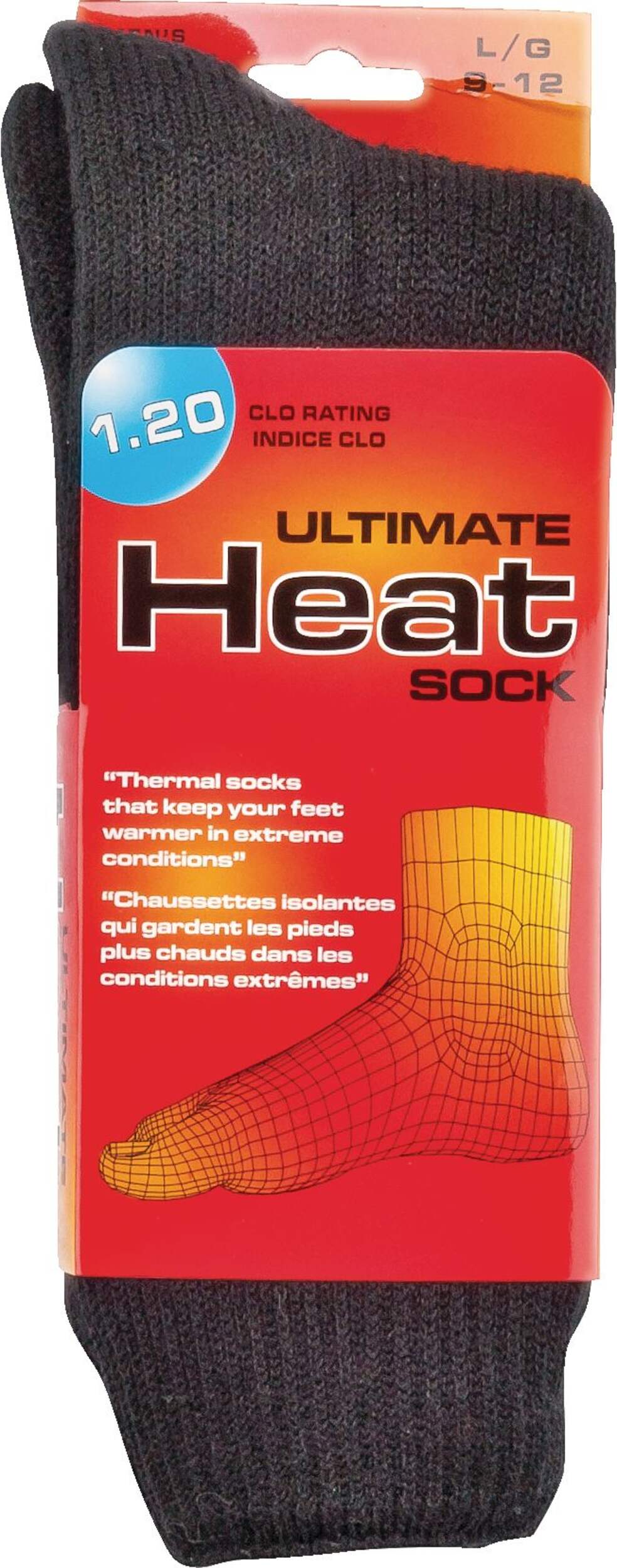 EXP Men's Thermal Socks, Superior Warmth & Insulation, Assorted Colours Front_Flat