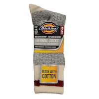 Dickies Women's Soft Breathable Cotton Socks, 2-pk, Grey Front_Flat