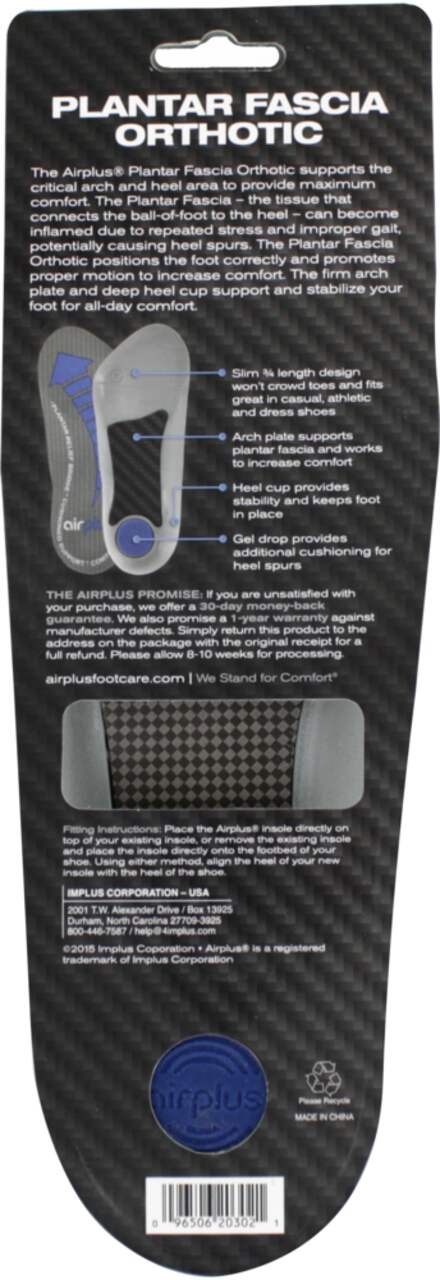 Plantar fascia orthotic best sale airplus