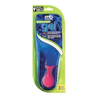 Moneysworth & Best Women's Everyday Gel Cushioning Insoles, Arch Support, 2-pk Front_Flat