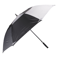 RainTech Auto Open Double-Canopy Jumbo Umbrella, 60-in, Black Front_Angled_Right