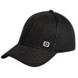 Casquette Outbound en filet souple croisé, noir Front_Angled_Left