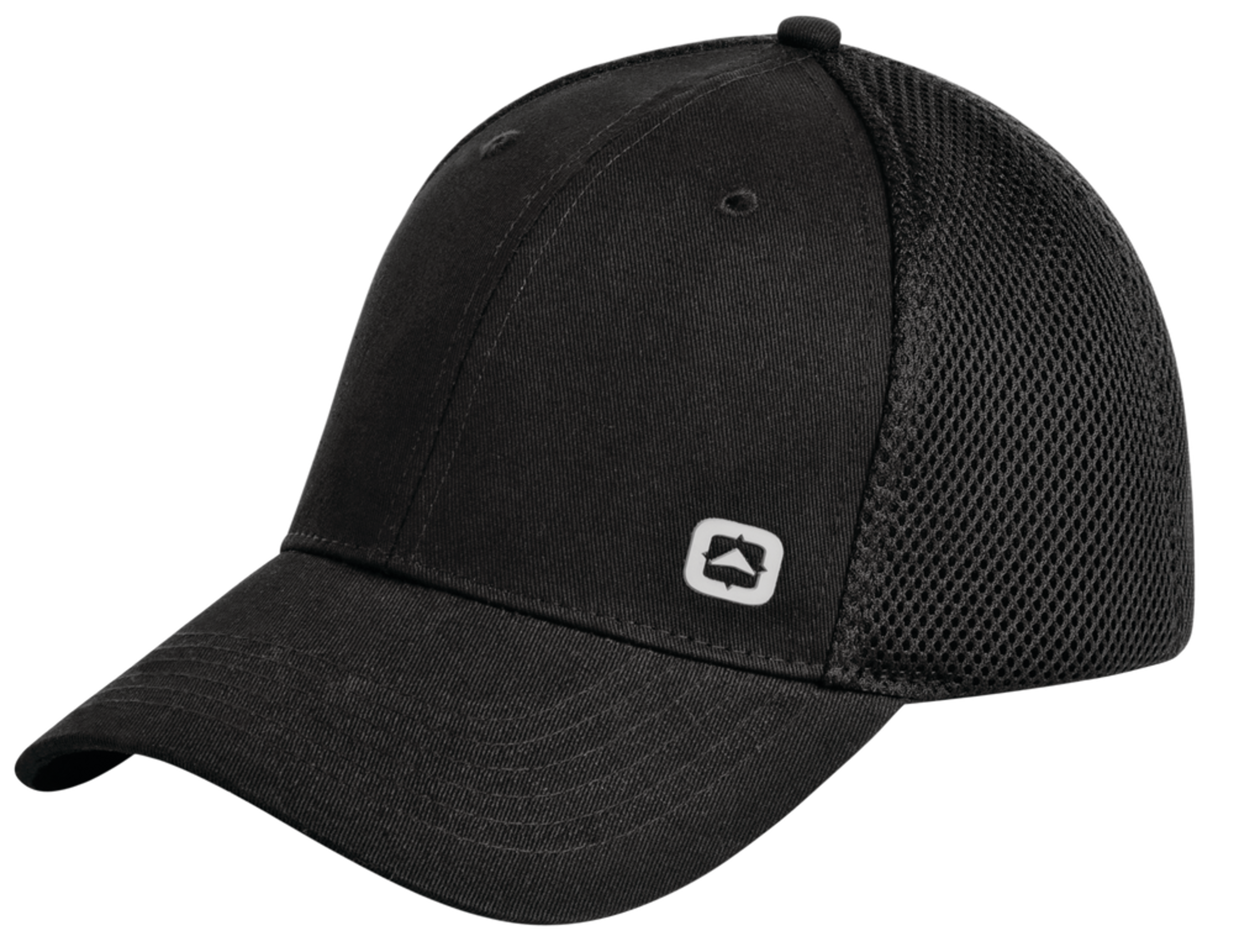 Outbound Black Twill with Soft Mesh Cap Front_Angled_Left