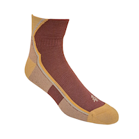 Mi-chaussettes 1/4 de randonnée en mélange de laine mérinos pour hommes Woods Front_Three_Fourths_Angled_Right