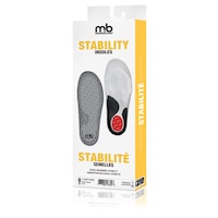 Moneysworth & Best Men's Stability Insoles for Arch Support, Durable Cushioning Rubber, 1-pr Front_Angled_Left