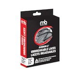 Lacets de chaussures incassables Moneysworth & Best KARBON-S pour bottes de travail/randonnée, 72 po, noir Front_Angled_Right