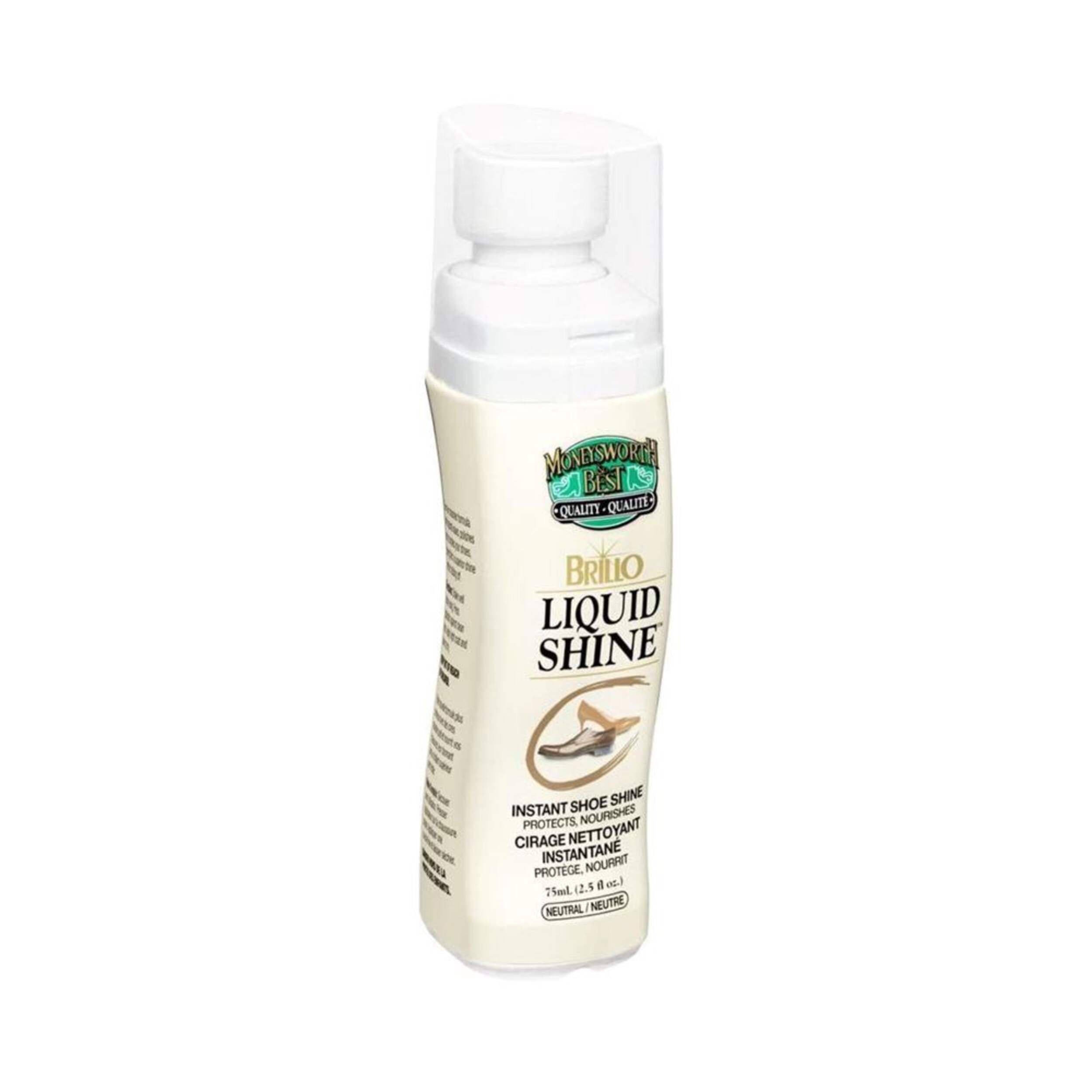 Brillo Liquid Shine, Black Front_Angled_Right