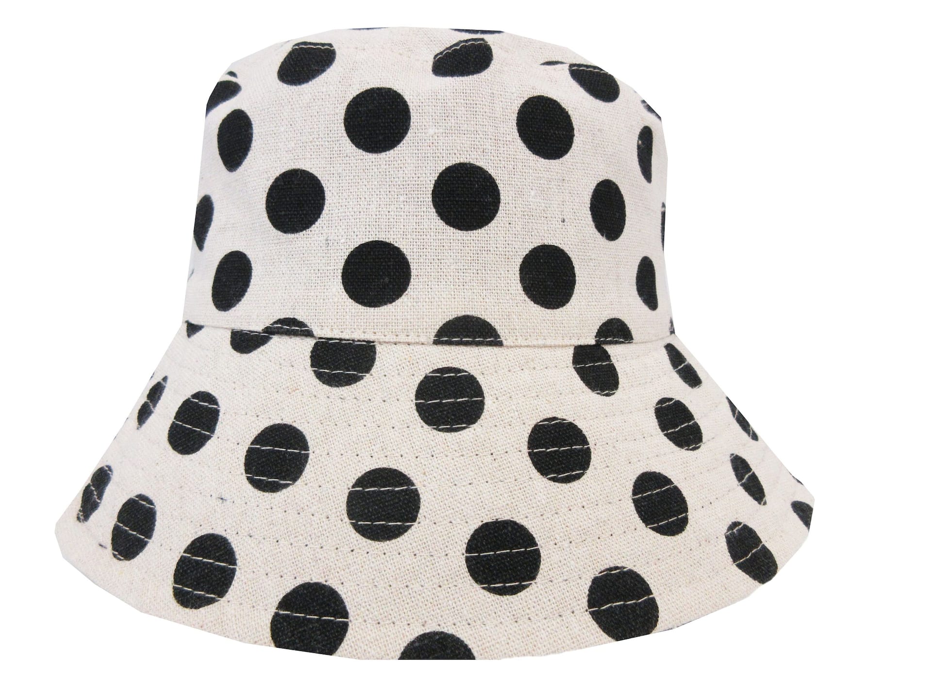 Outbound Women's Reversible Bucket Hat, Black/Polka Dots