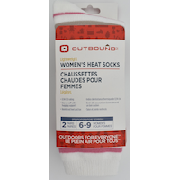 Outbound Women's Hot Socks, 2-pk Front_Flat
