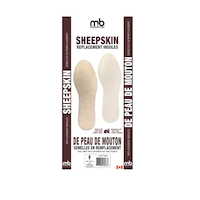 Moneysworth & Best Sheep Skin Insoles, One Size, Beige Front_Flat
