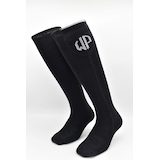 A.Y.K. Men's Wearproof Heated Socks, Black Front_Angled_Left