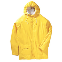 Imperméable à capuchon en vinyle de qualité industrielle Bushline pour adulte, jaune