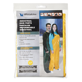 Wetskins Adult Industrial Waterproof Vinyl Bib-Style Rain Pants, Yellow Front_Flat