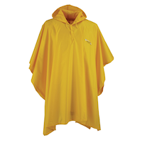 Wetskins Adult Stormfront Waterproof Poncho with Drawstring Hood, One Size, Yellow Front_Flat