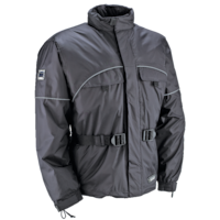 Imperméable pour motocycliste 2 pièces durable Wetskins pour hommes avec manteau et pantalon, noir Front_Angled_Right