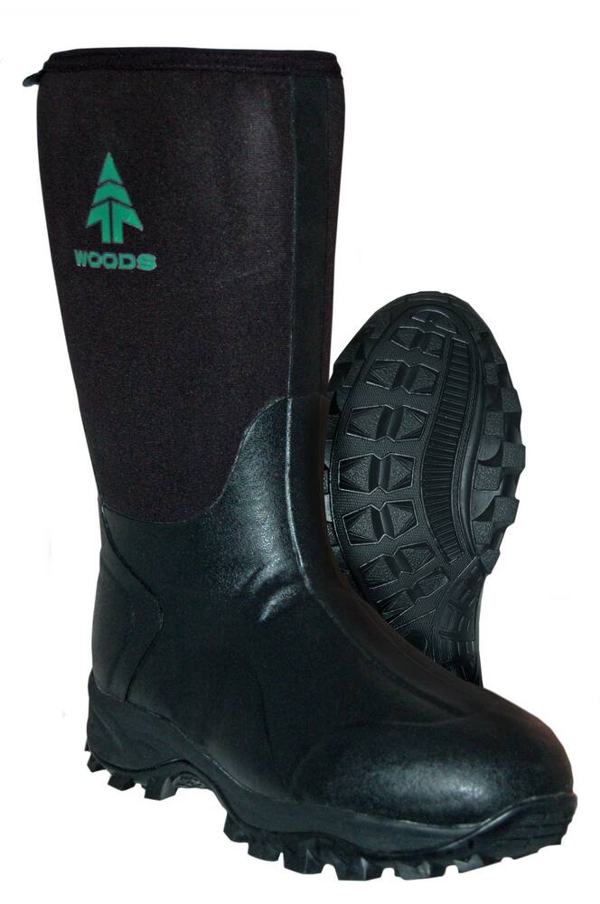 black neoprene boots